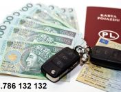 POŻYCZKI POD ZASTAW SAMOCHODÓW  786-132-132  bez bik