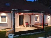 Plandeki na taras na wymiar osłony tarasowe PVC zabudowa producent