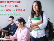 Kursy językowe -60h. za 1250 zl to tylko 21 zł za 1h.