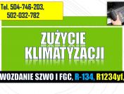 Ewidencja klimatyzacji tel. 504-746-203, zużycie czynnika chłodniczego