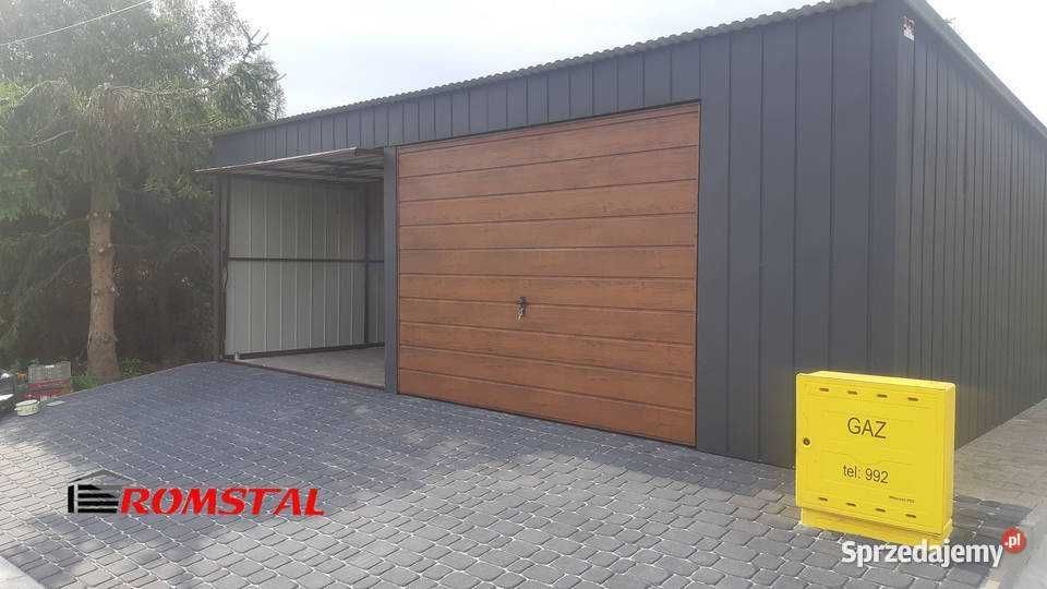 Garaż Blaszany Jednospadowy 8x6m - GRAFIT - HALA - Romstal  - Obraz nr 2