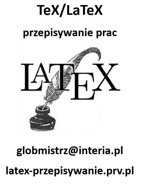 LATEX - SKŁAD TEKSTÓW MATEMATYCZNYCH, PRZEPISYWANIE PRAC Gdynia - Zdjęcie 1