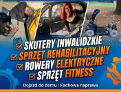 Naprawy skuterów inwalidzkich, rowerów i sprzętu rehabilitacyjnego