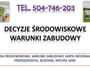 Działka budowlana, warunki zabudowy karta informacyjna przedsięwzięcia