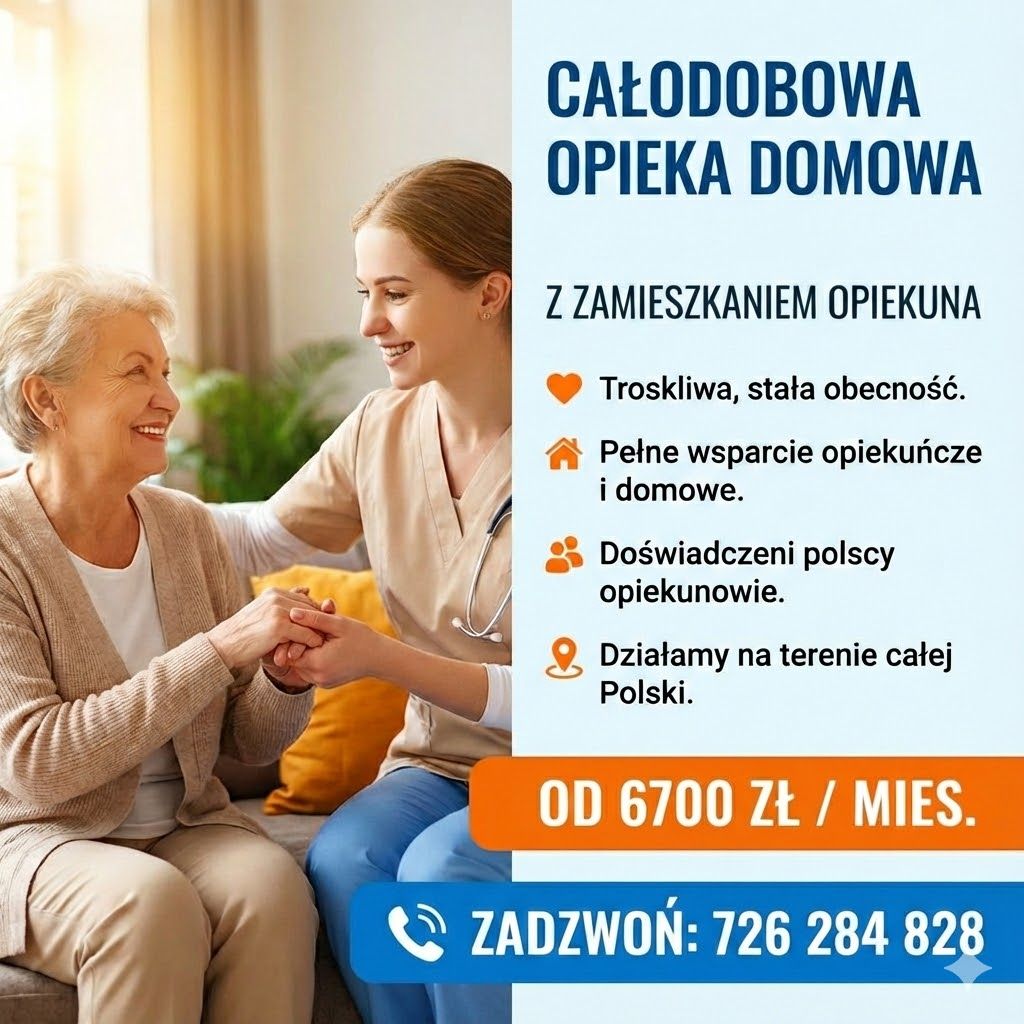 Oferujemy opiekę seniora z zamieszkaniem  / Firma cała Polska - Zdjęcie 1