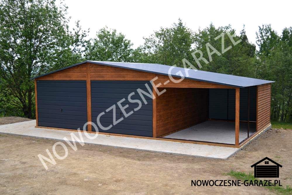 Garaż blaszany 6x5 konstrukcja profil ocynk  - Zdjęcie 1