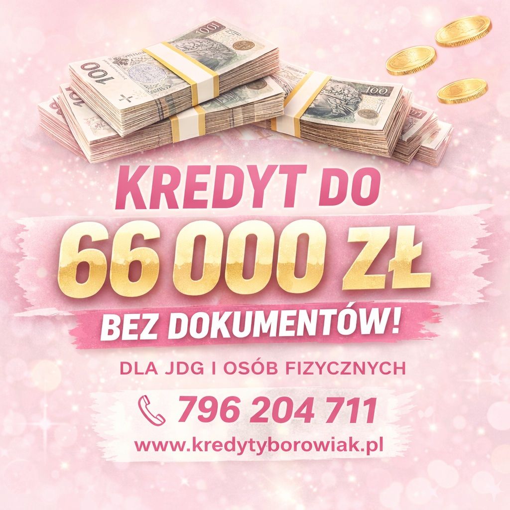 KREDYT DLA JDG I OSÓB FIZYCZNYCH BEZ DOKUMENTOWANIA DOCHODU! Gdynia - Zdjęcie 1