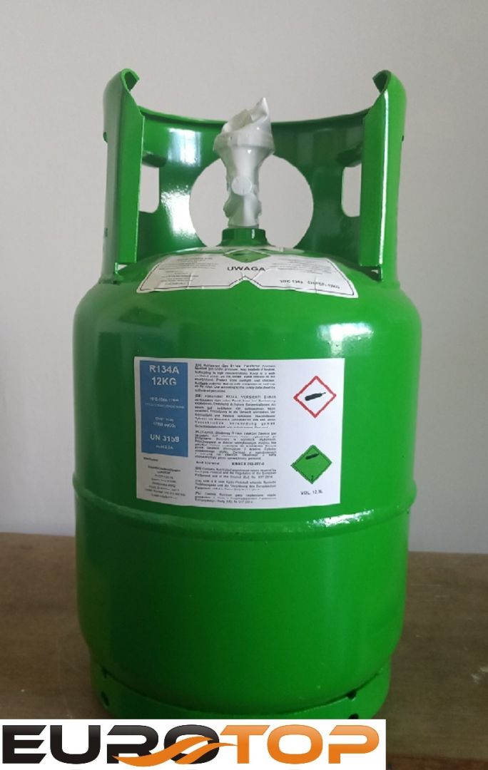 Czynnik chłodniczy R134a 12 kg z butlą wymienną Łódź - Zdjęcie 1