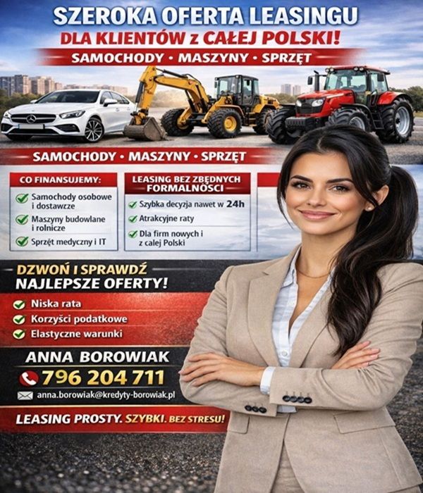SZEROKA OFERTA LEASINGU DLA KLIENTÓW Z CAŁEJ POLSKI! Gdynia - Zdjęcie 1