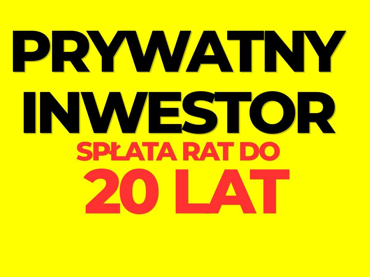 Prywatny inwestor – raty notarialne do 20 lat GDYNIA - Zdjęcie 1