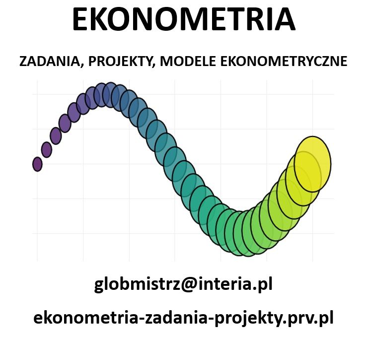EKONOMETRIA - ZADANIA, PROJEKTY, MODELE EKONOMETRYCZNE Gdynia - Zdjęcie 1