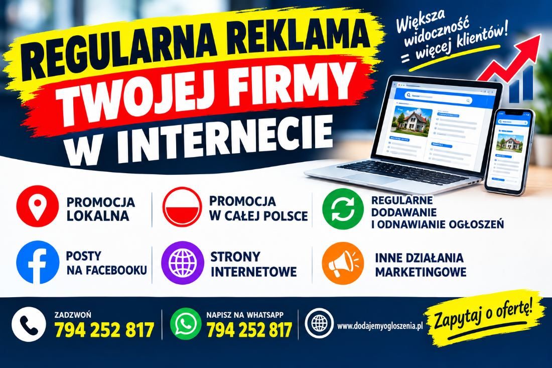REGULARNA REKLAMA TWOJEJ FIRMY W INTERNECIE  - Zdjęcie 1