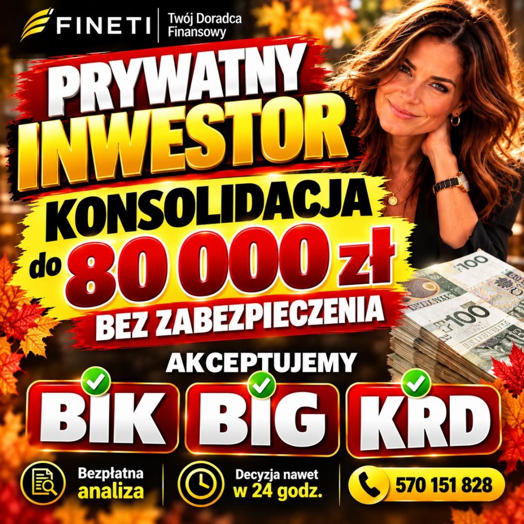 Konsolidacja BIK/BIG/KRD/ZUS/US – Prywatny inwestor do 80 tys. Gdynia - Zdjęcie 1
