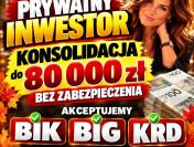 Konsolidacja BIK/BIG/KRD/ZUS/US – Prywatny inwestor do 80 tys.