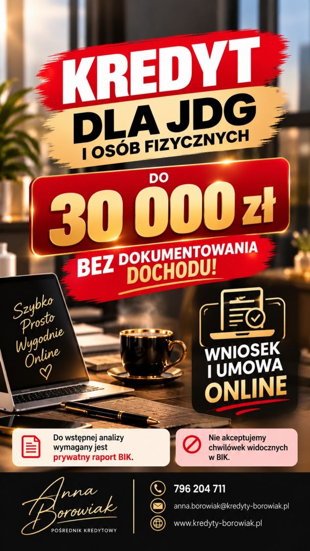 KREDYT DO 30 000 ZŁ BEZ DOKUMENTOWANIA DOCHODU! Gdynia - Zdjęcie 1