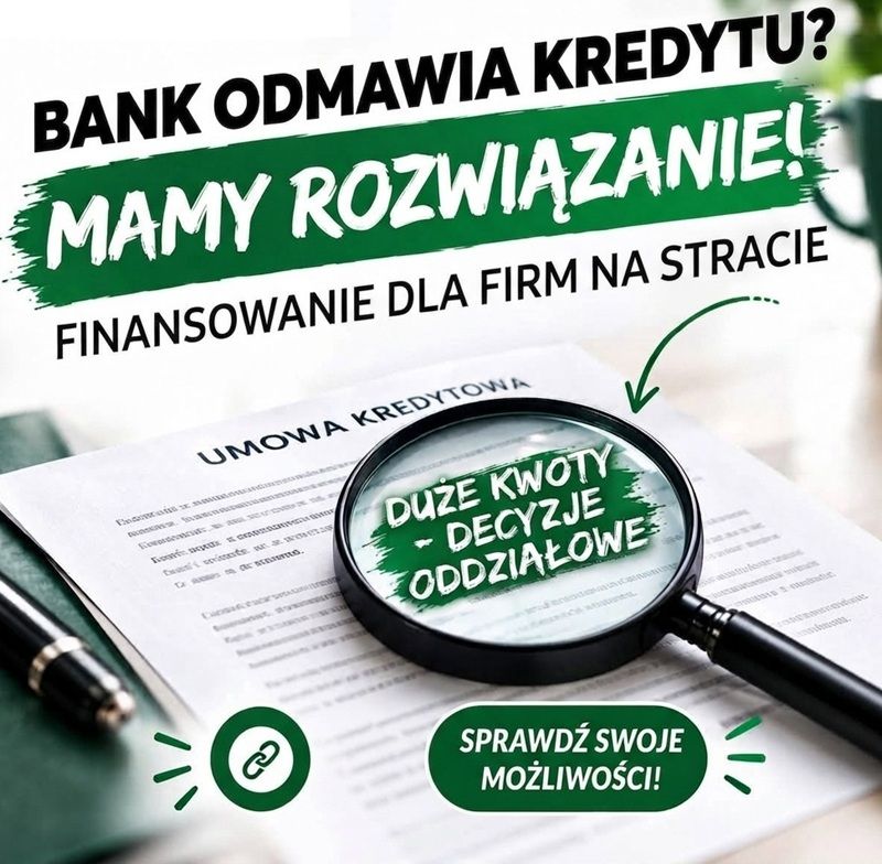 STRATA W PIT? NISKI DOCHÓD? BANK ODMÓWIŁ KREDYTU? TWOJA FIRMA NADAL MA SZANSĘ Gdynia - Zdjęcie 1